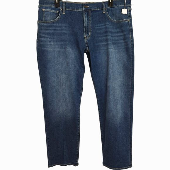 Hudson Jeans Byron Straight Leg Men's Size 42 /32 Blue Stretch Denim Zip Fly NEW - Picture 2 of 12